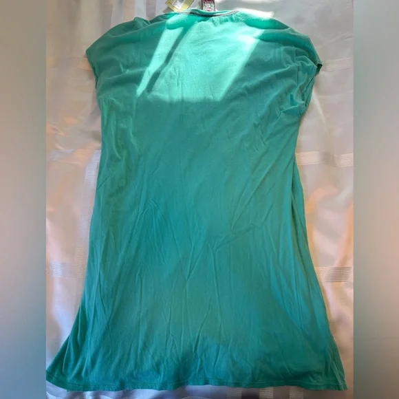 New with tags, Johnny Was Aqua Floral Embroidered Tunic - Picture 2 of 5